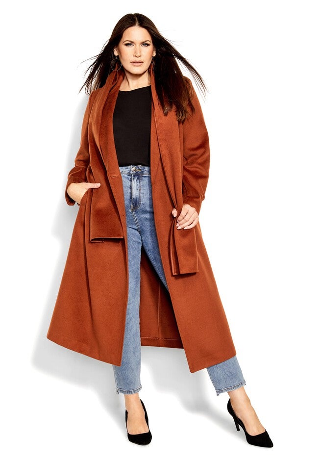 Evelyn Coat - ginger, ORANGE, hi-res image number 0