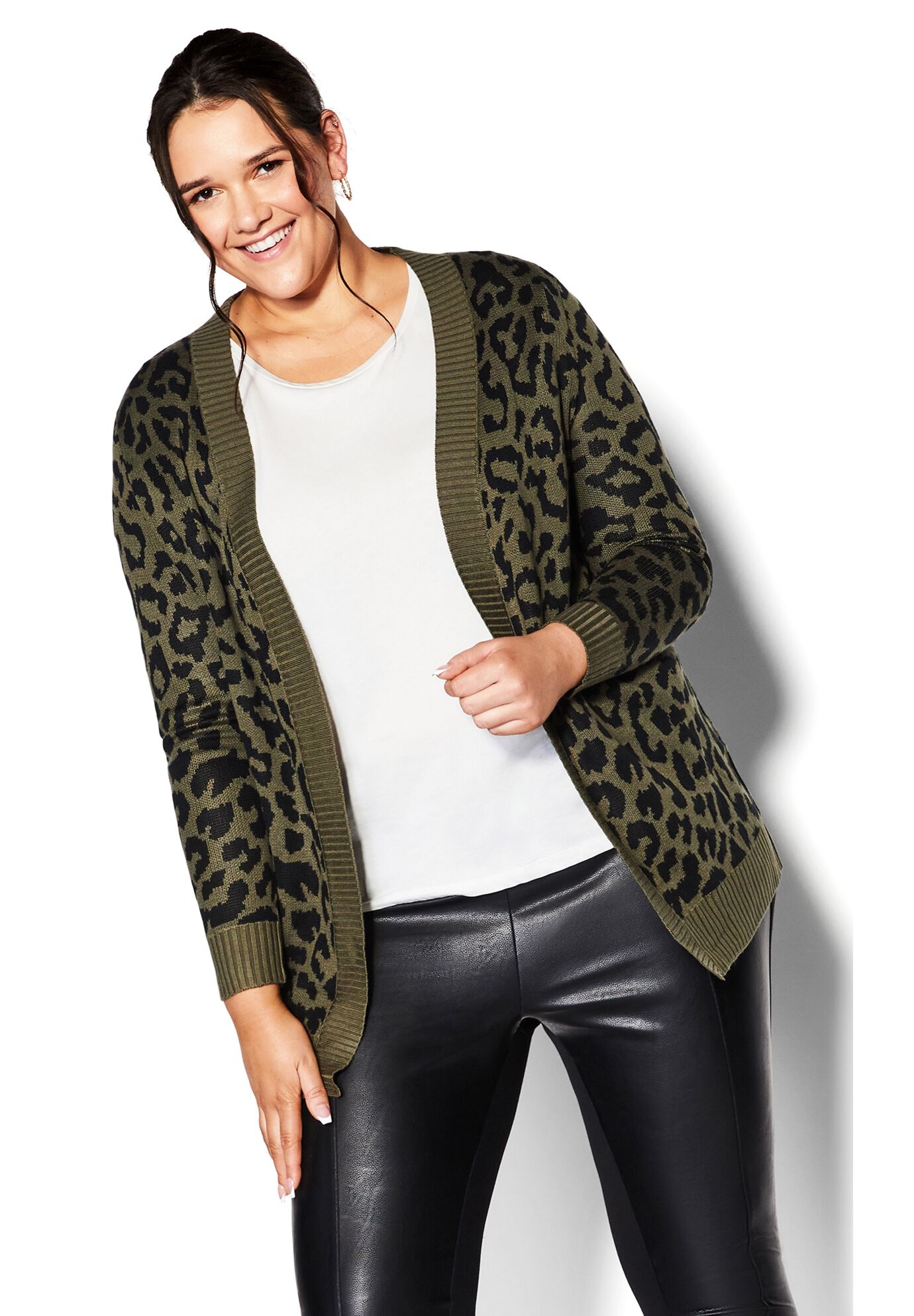 Collarless hooded color block longline cardigan hotsell