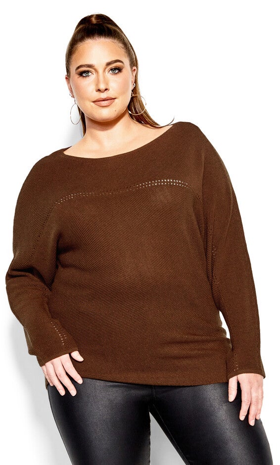 Romance Sweater - copper, BROWN, alternate image number 5