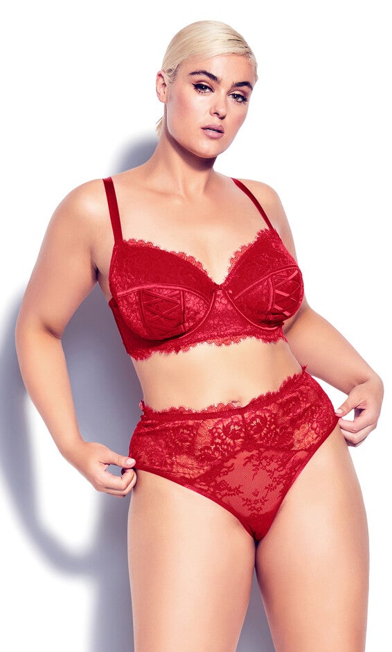 Irina Underwire Demi Bra - ruby, RED, hi-res image number 0