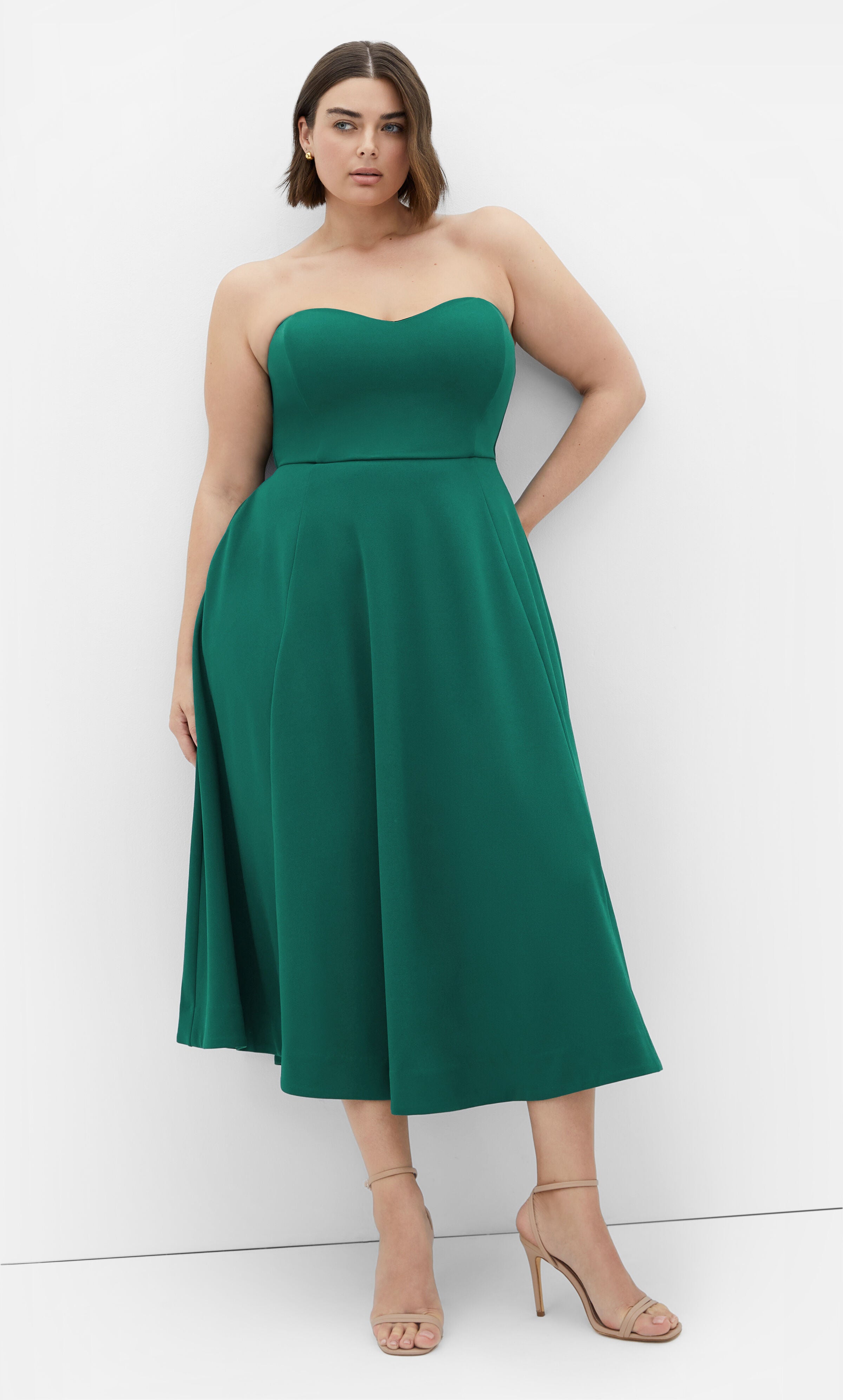 Sweet Flare Dress - sea green, GREEN, on-hover image number 1
