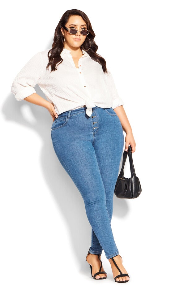 Harley Classic Skinny Jean - sapphire denim, SAPPHIRE, alternate image number null