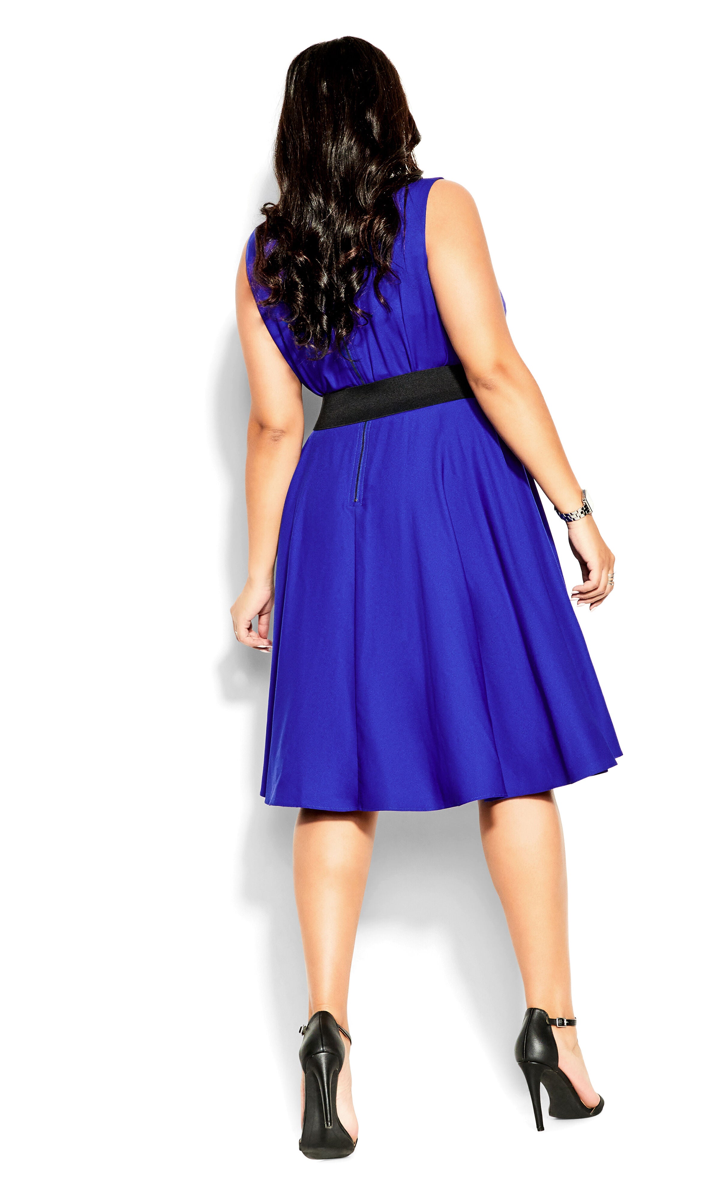 Vintage Veronica Dress - pool, BLUE, alternate image number 4