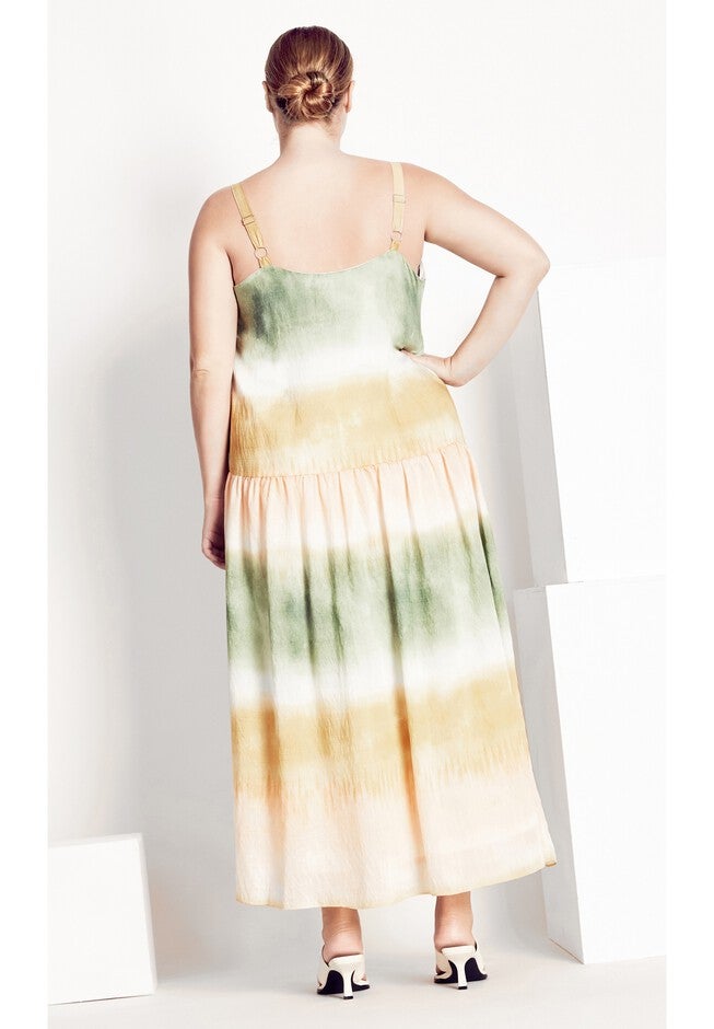 Nevaeh Dress - sage gold, GREEN, alternate image number 3