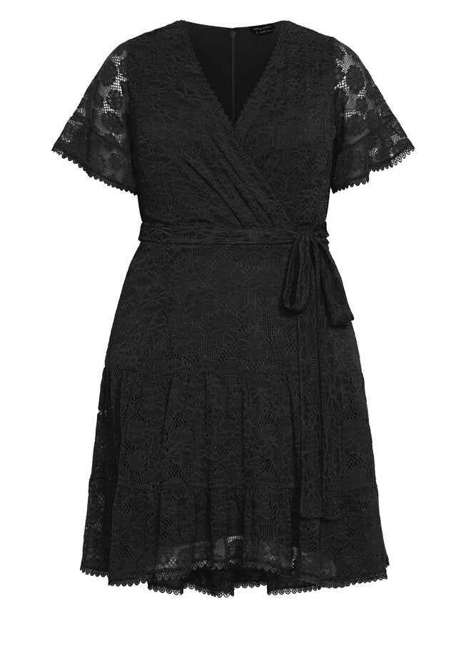 Garden Kisses Dress - black, BLACK, alternate image number 4