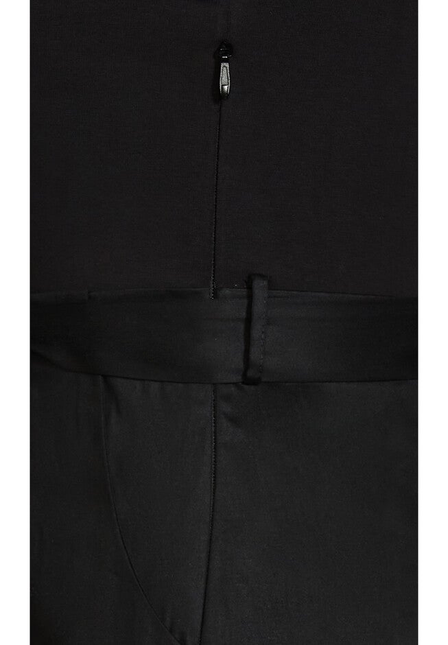 Uptown Short Sleeve Dress - black, BLACK, alternate image number null