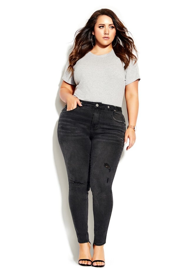 Harley D Ring Skinny Jean - black, BLACK, alternate image number 5