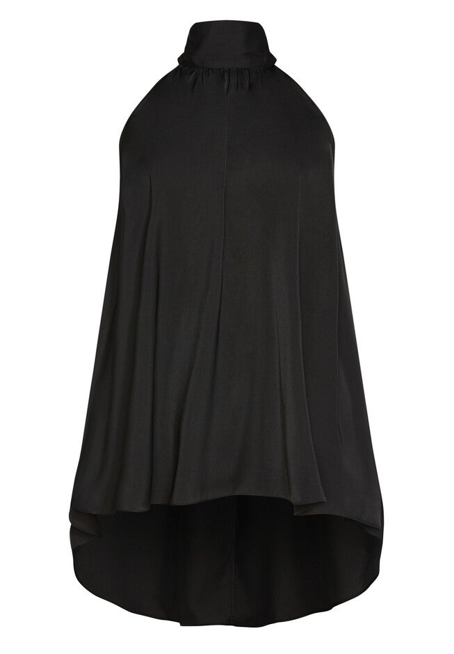 Hi Lo Shine Tunic - black, BLACK, alternate image number 3