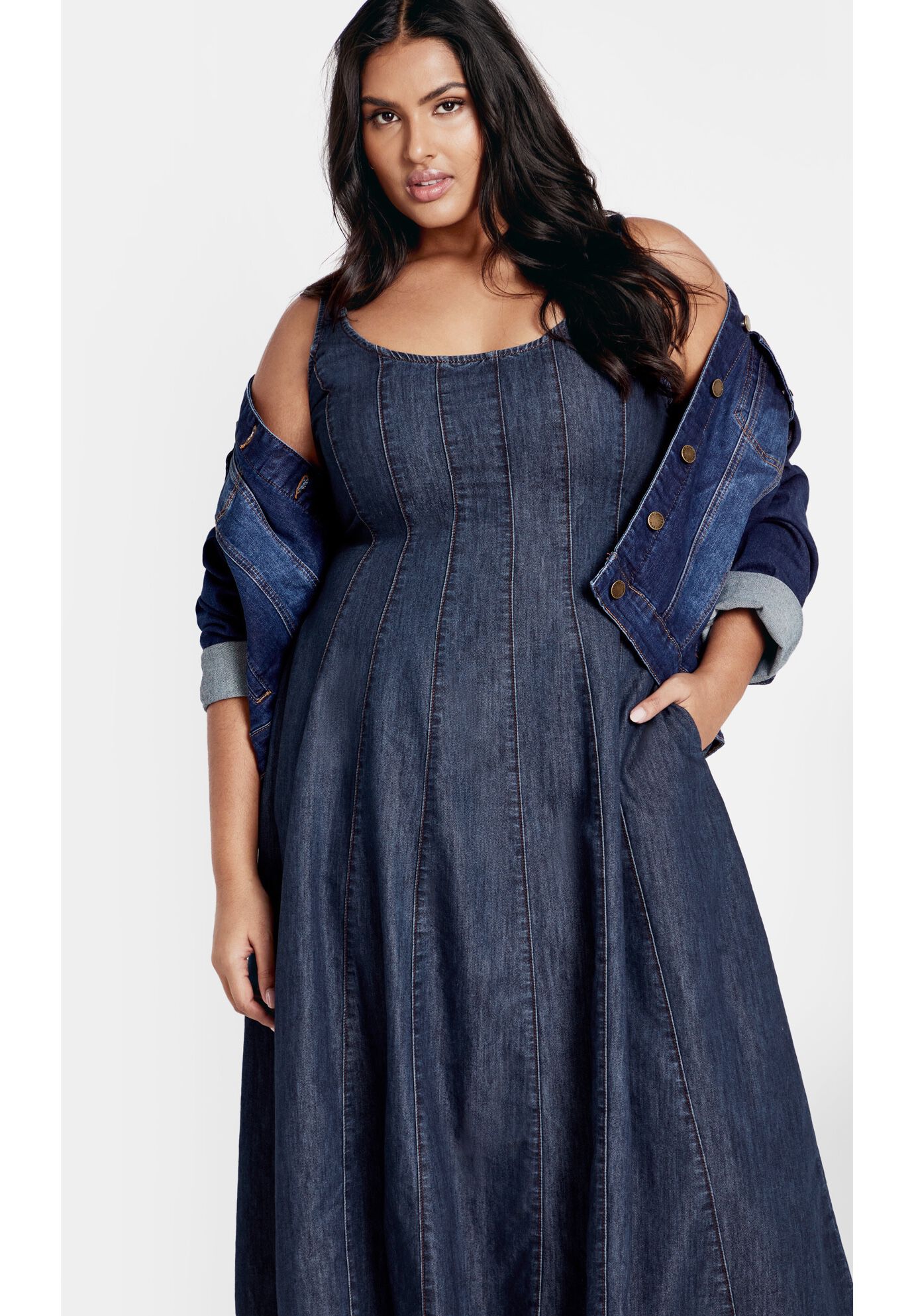 Lula Denim Dress dark wash Avenue