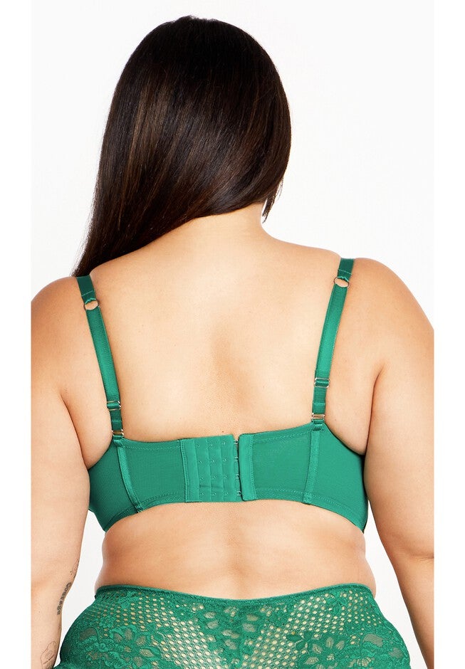 Allure Demi Longline Bra - kelly green, GREEN, alternate image number null