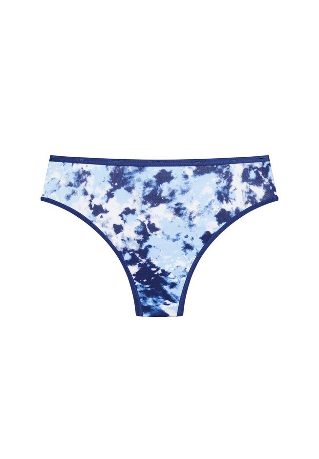 Cotton Print Thong, NAVY, alternate image number null