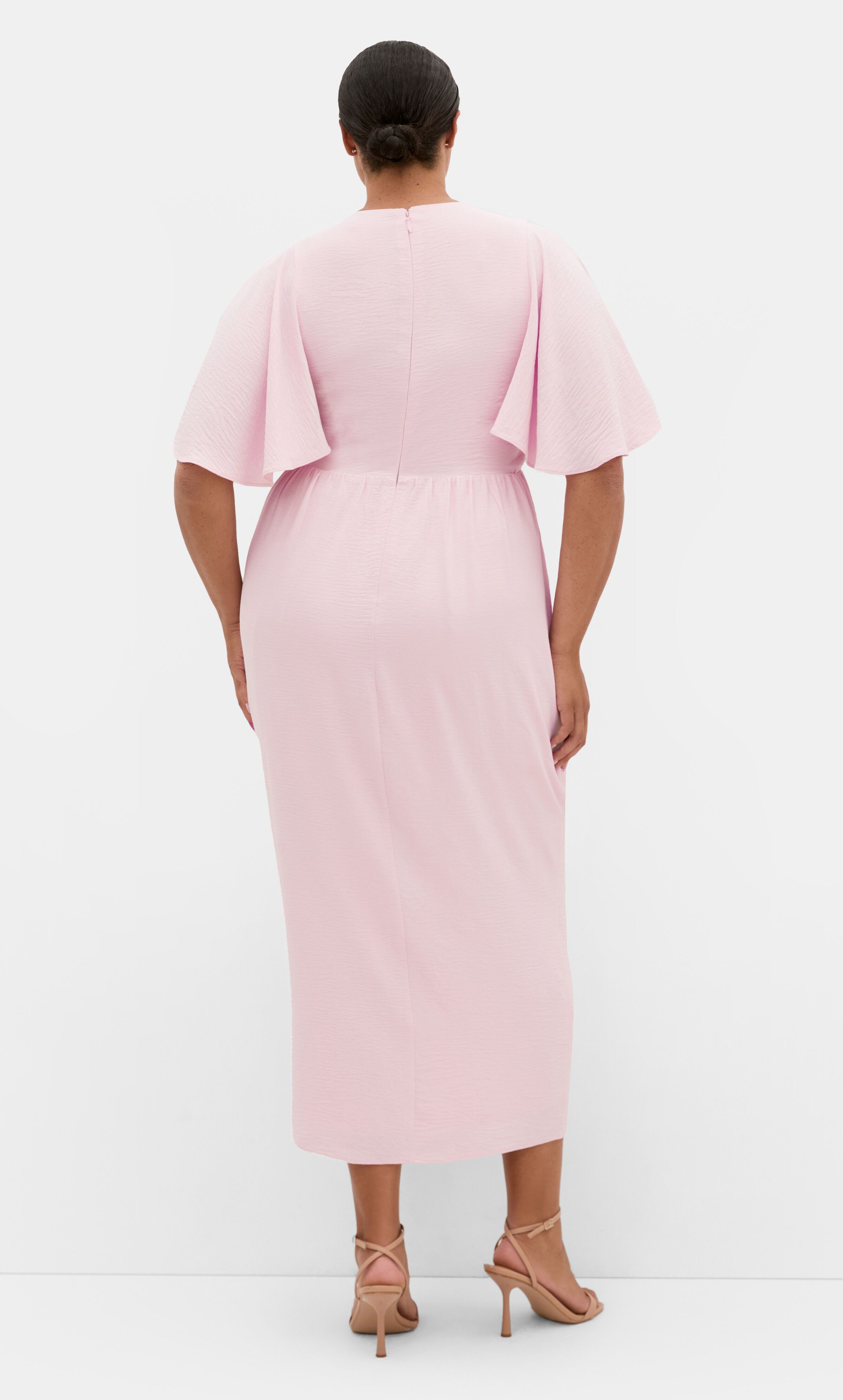 Braelynn Drape Maxi Dress, PINK, on-hover image number 1
