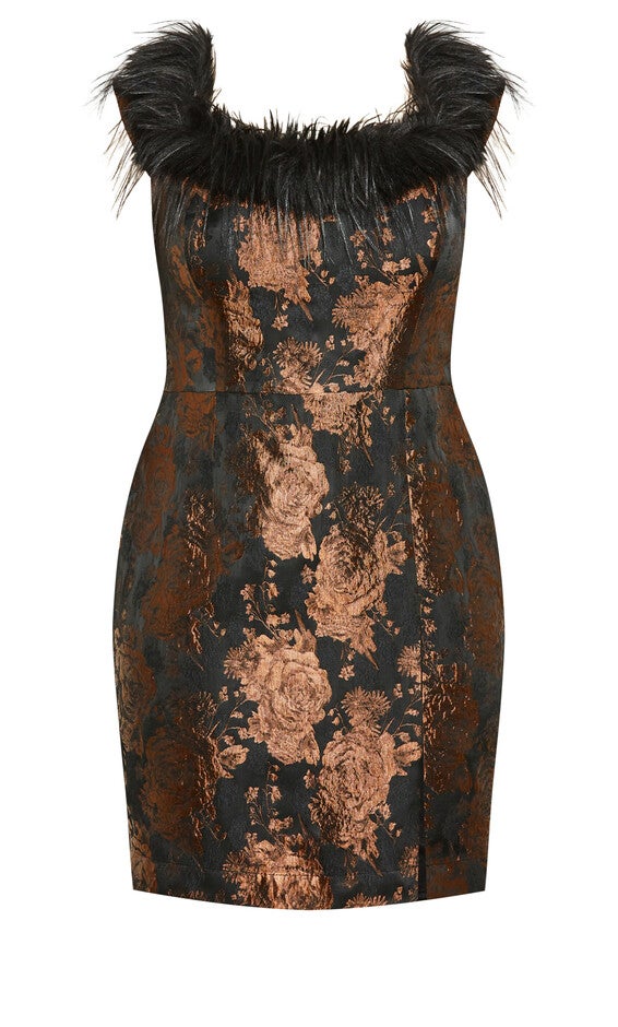 Ana Dress - bronze, BRONZE, alternate image number null
