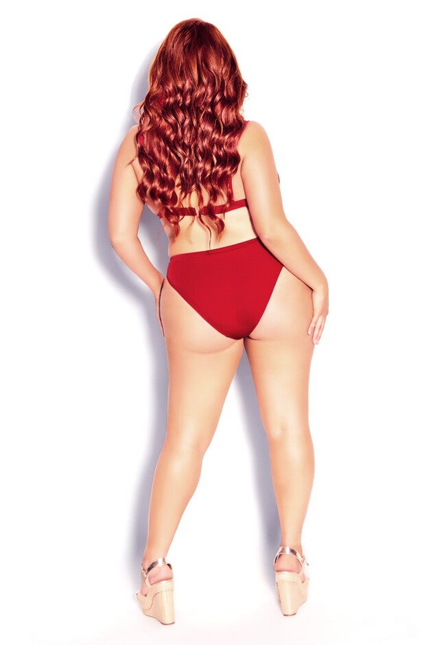 Daisy Bikini Pant  - red cherry, RED, on-hover image number 1