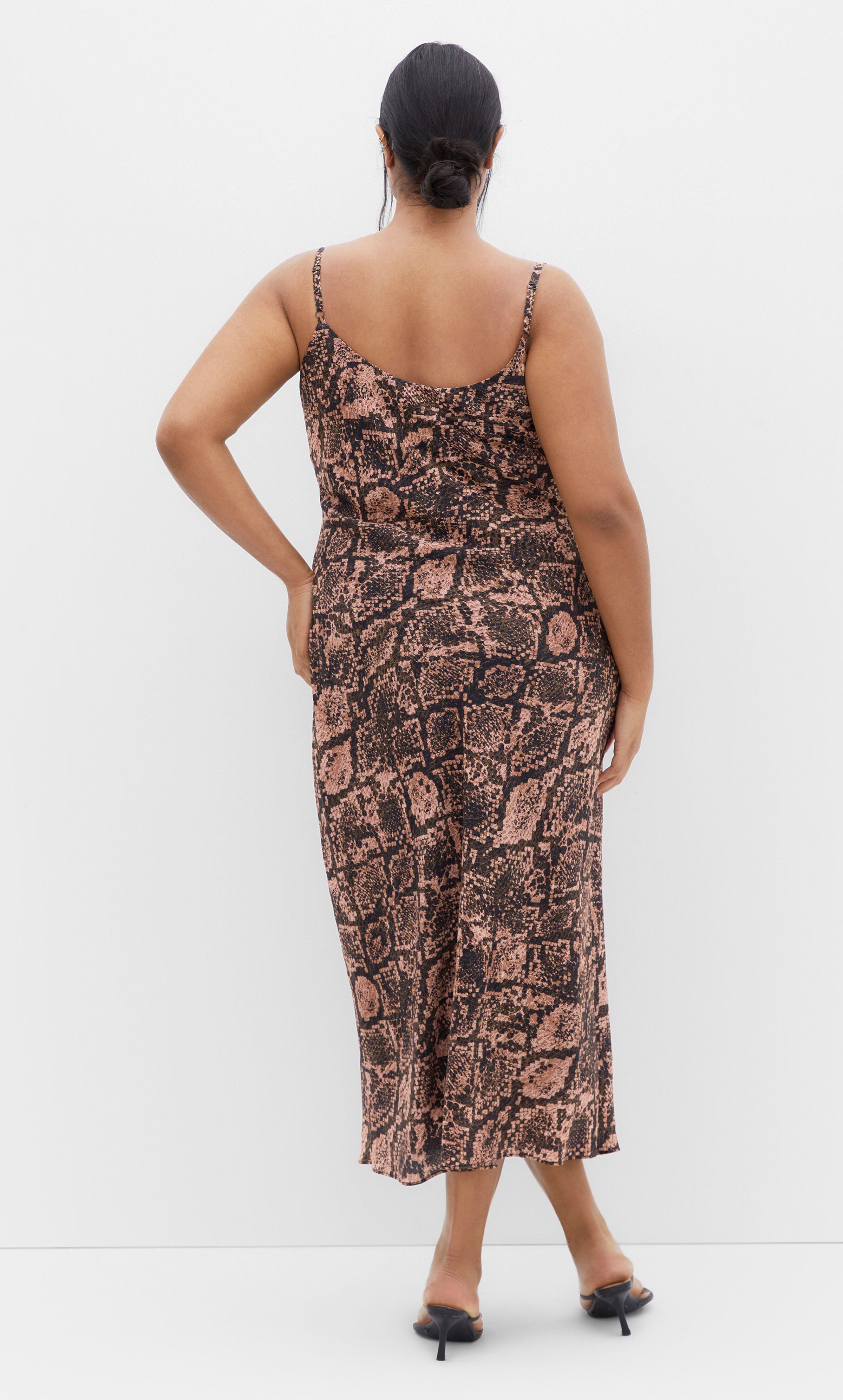 Kyra Print Dress - snake print, GRAY, alternate image number 2
