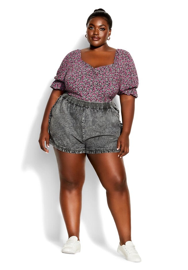 Frills Short - black, BLACK, on-hover image number 1