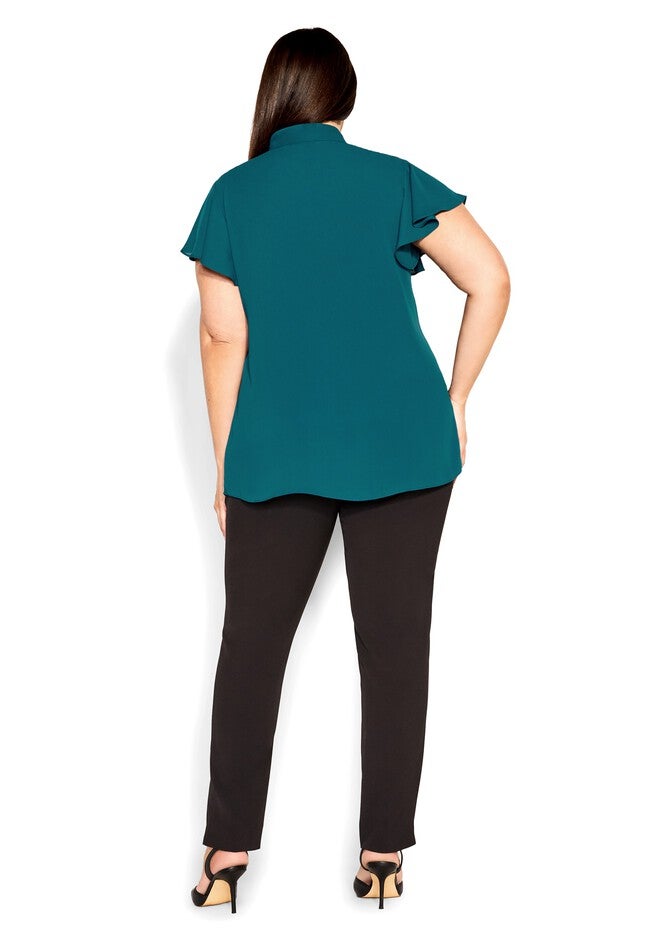 Aria Top - teal, GREEN, alternate image number 4