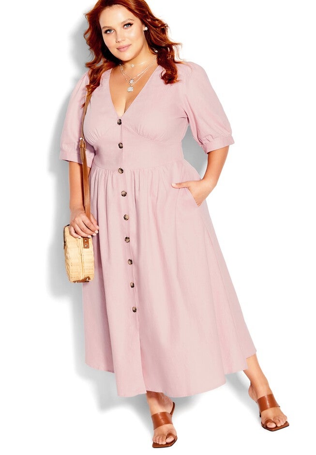 Sunset Stroll Dress - dusty rose, PINK, alternate image number null