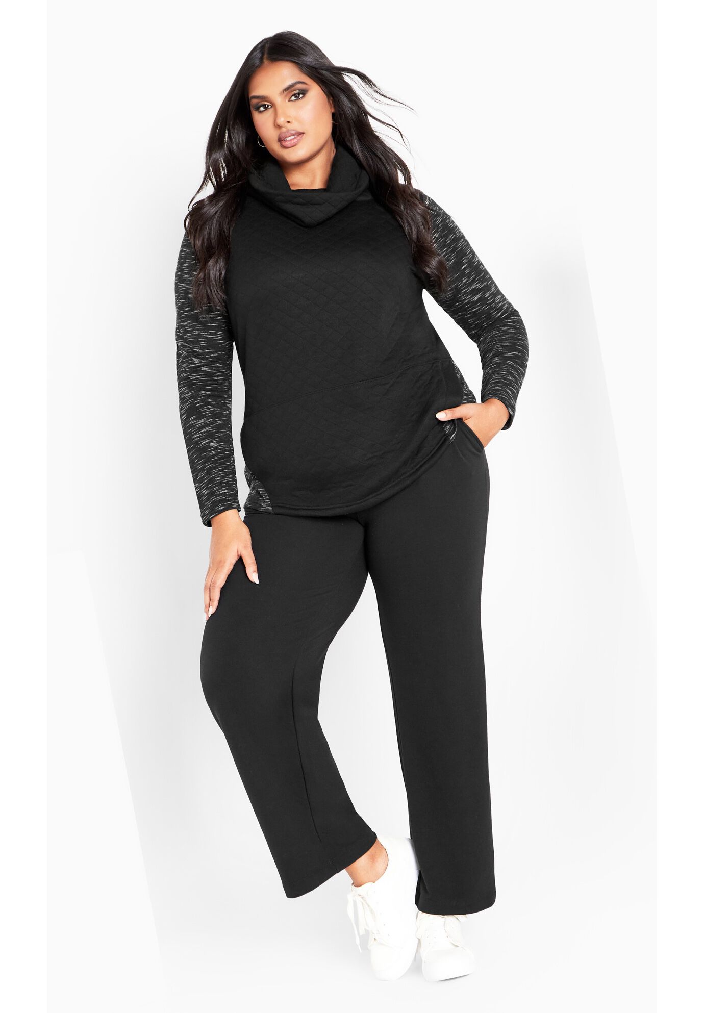 Sunday Sweat Top, BLACK, on-hover image number 1