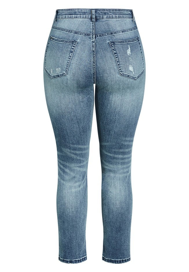 Harley Desire Jean - dusty light wash, BLUE, alternate image number null