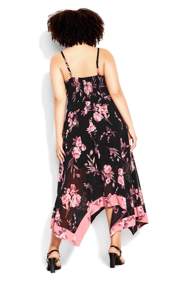 Pretty Roses Dress - black, BLACK, alternate image number 2