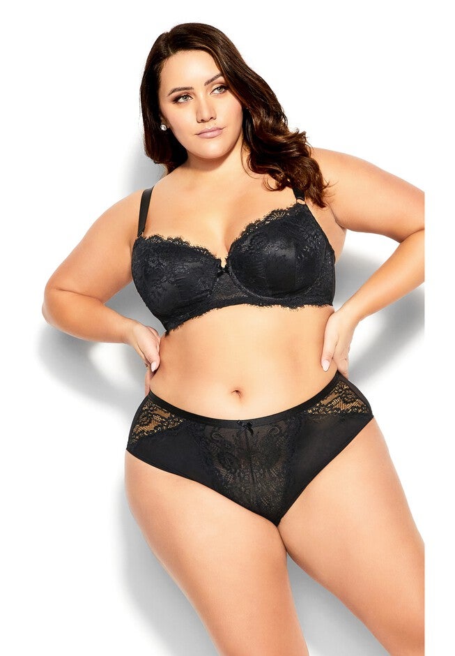 Bianca Underwire Demi Bra - black, BLACK, hi-res image number null