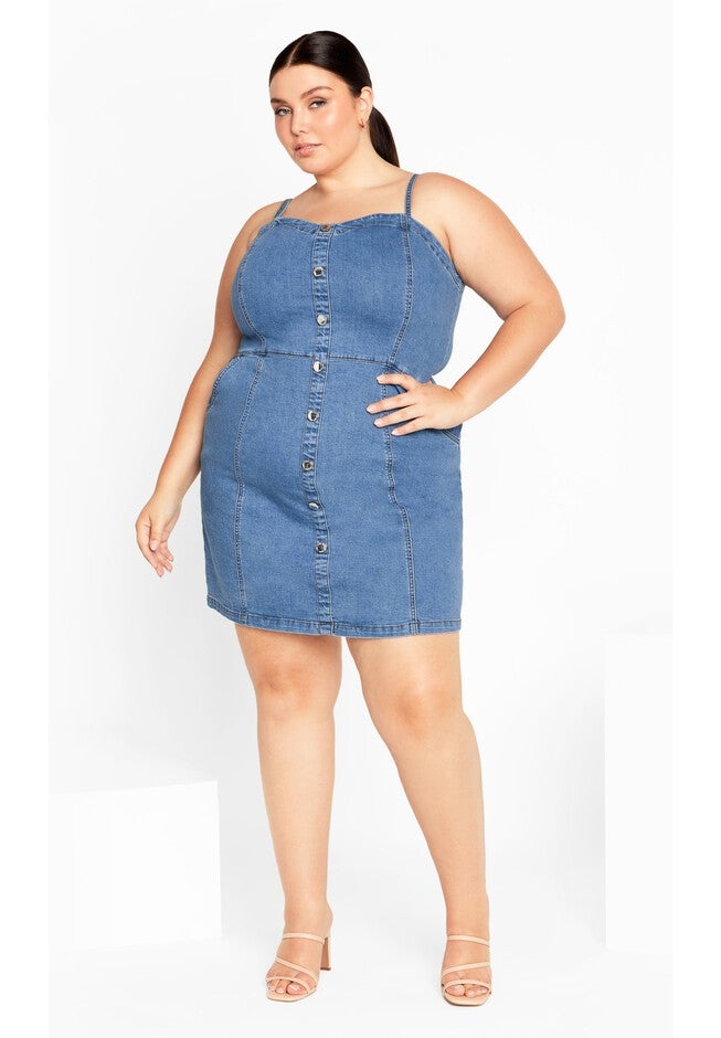 Ashlynn Dress - light wash, BLUE, on-hover image number 1