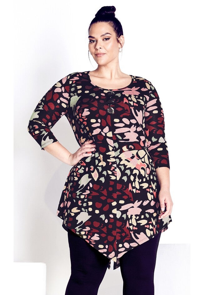 Rylee Hacci Print Tunic, BUTTERFLY EFFECT, hi-res image number null