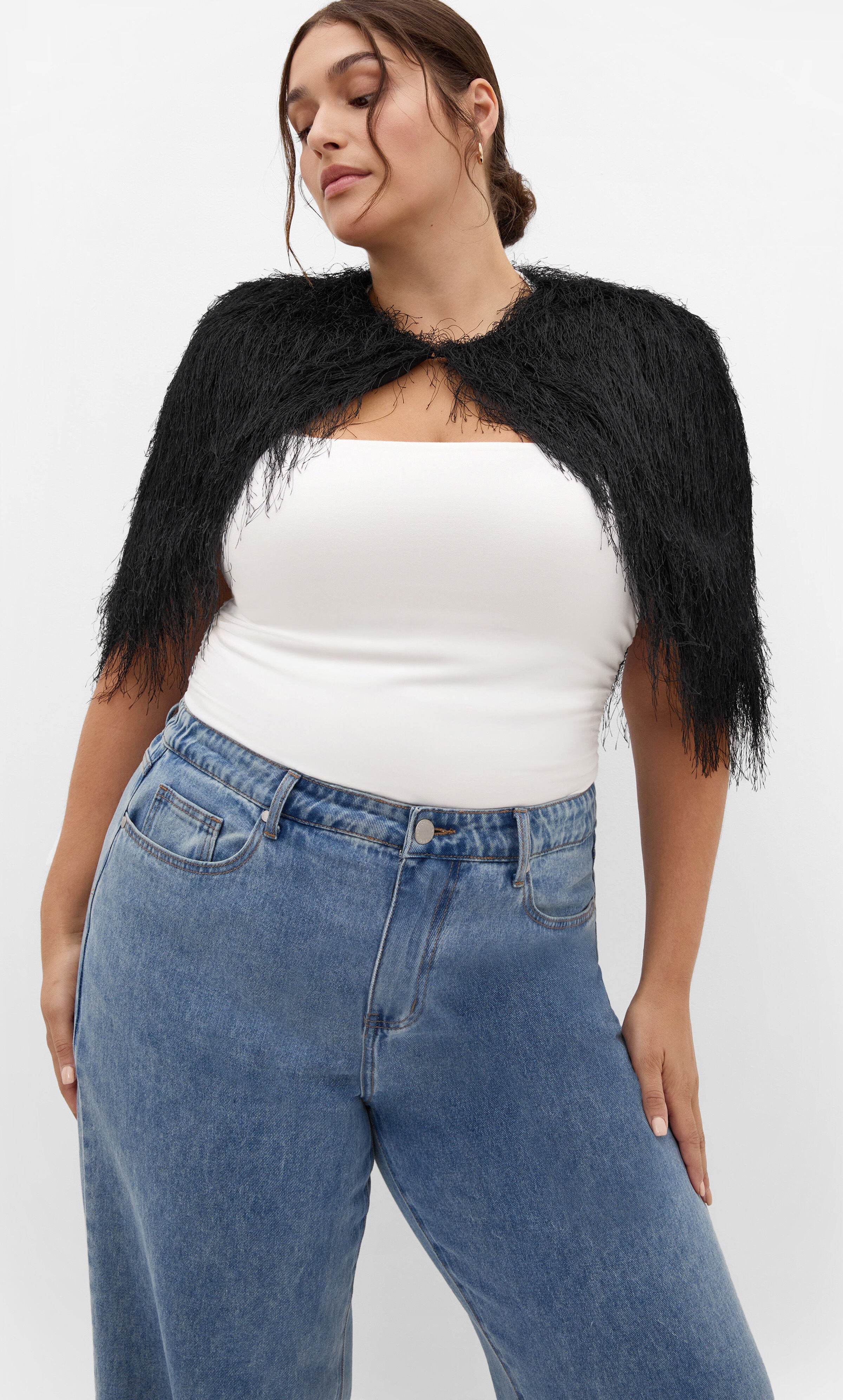 Susie Fringe Capelet