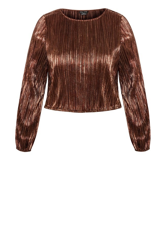 Lexie Top - copper, BROWN, alternate image number null