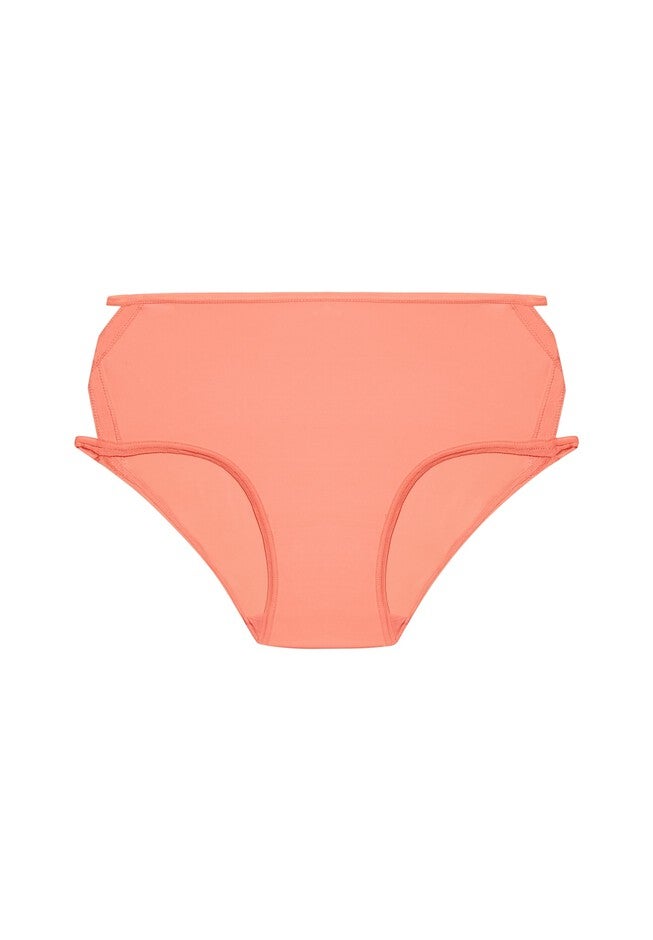 Fashion Microfiber Hi Cut Brief, SOFT PEACH, alternate image number 2