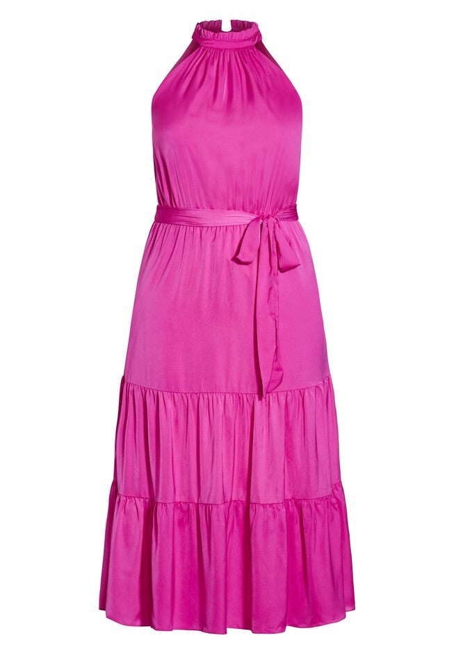 Bold Maxi Dress - lipstick, PINK, alternate image number null