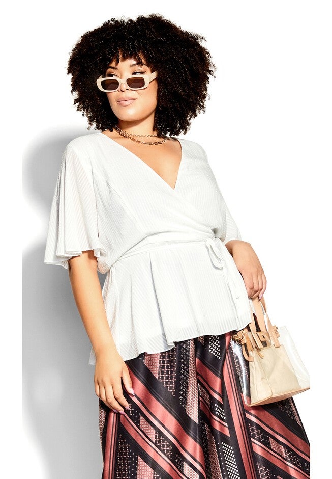 Sophie Top - ivory, WHITE, hi-res image number 0
