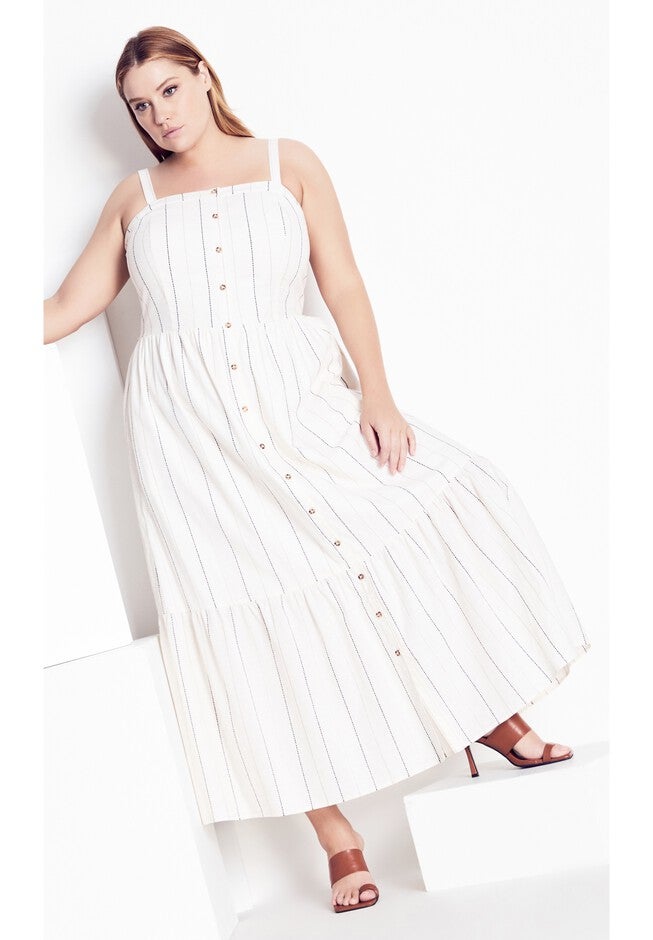 Peyton Dress - ivory, WHITE, on-hover image number null