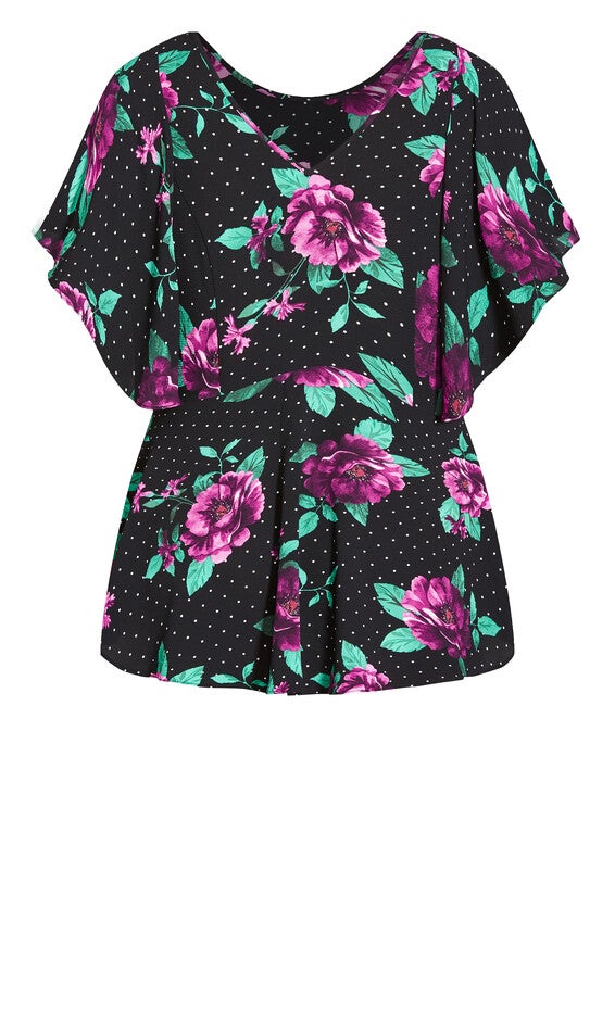 Emma Top - black spot, BLACK, alternate image number 6