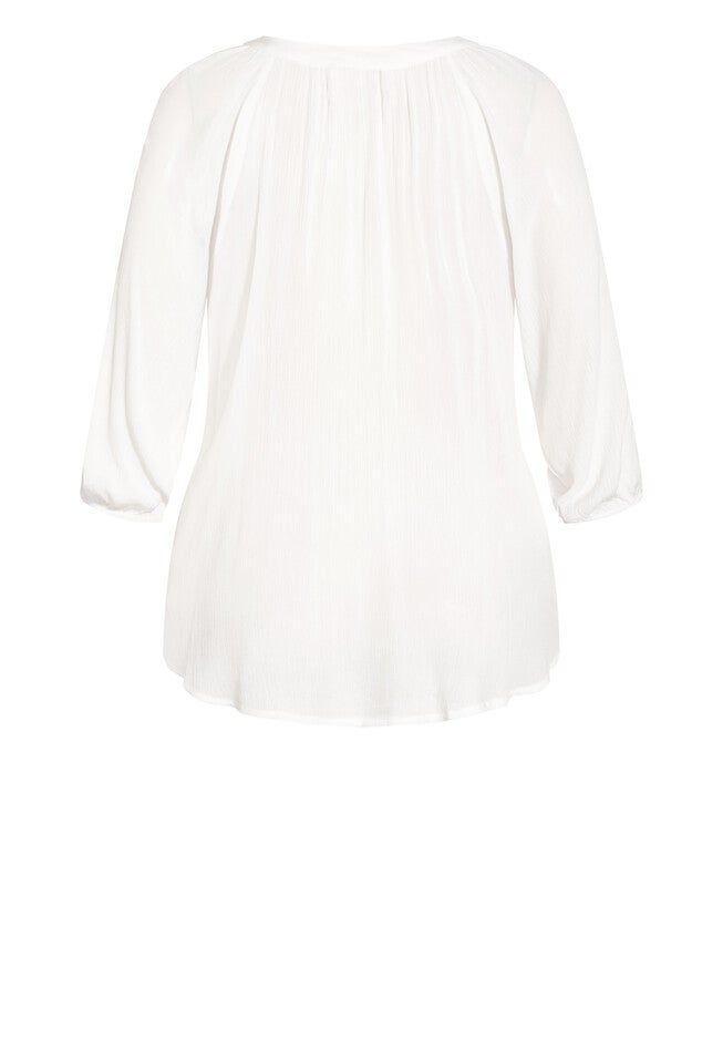 Serene Lace Top - ivory, WHITE, alternate image number null