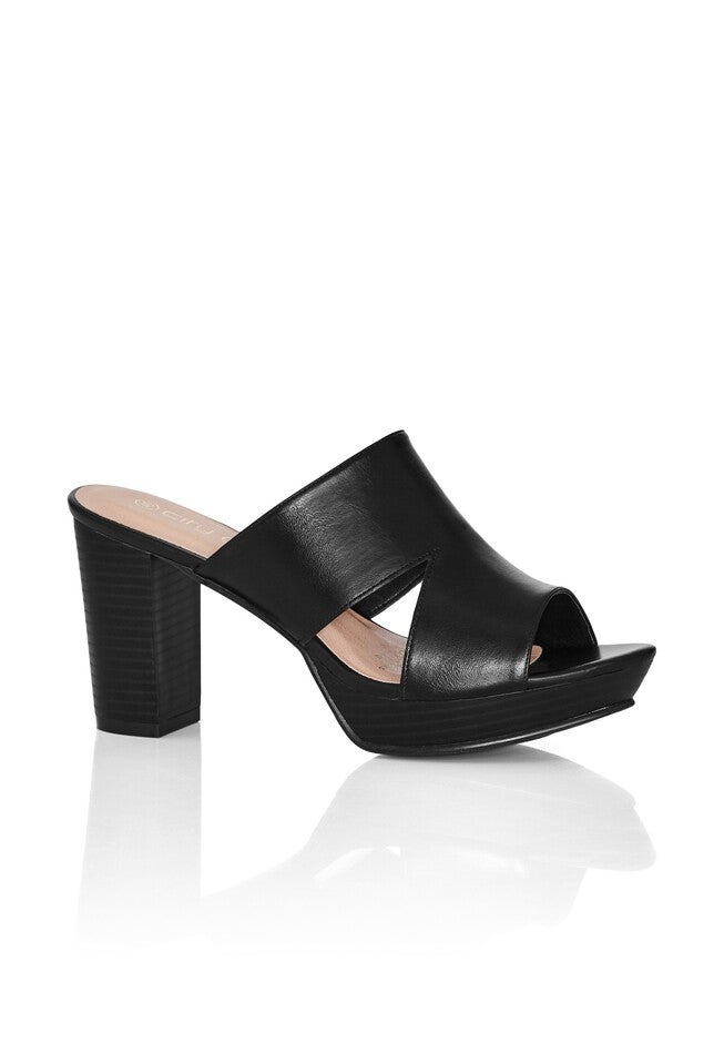 WIDE FIT Remy Mule - black, BLACK, hi-res image number null