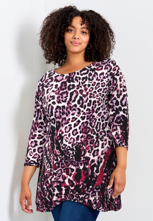 Alana Tunic, PLUM ANIMAL, hi-res image number 0