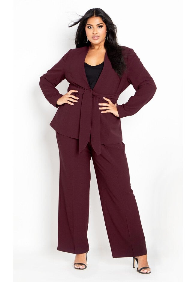 Audrie Jacket - oxblood, RED, on-hover image number 1