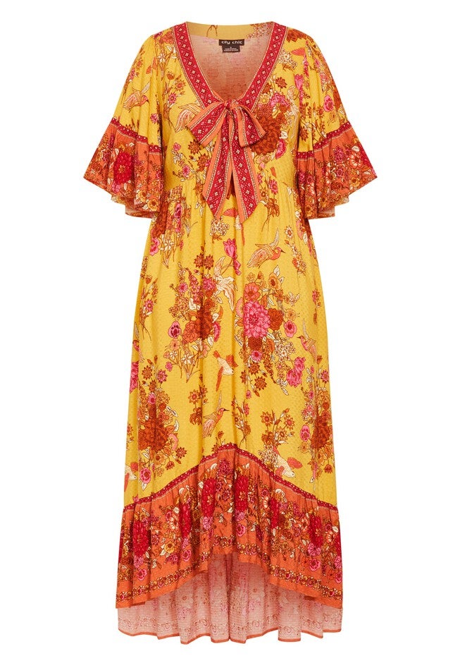 Venice Dress - sunflower, YELLOW, alternate image number null
