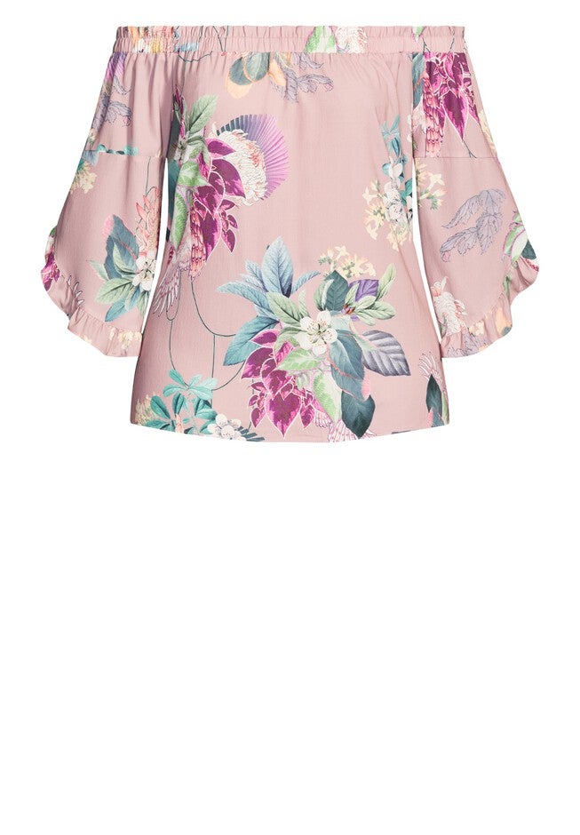 Heartwine Shoulder Top - rose, BLACK, alternate image number null