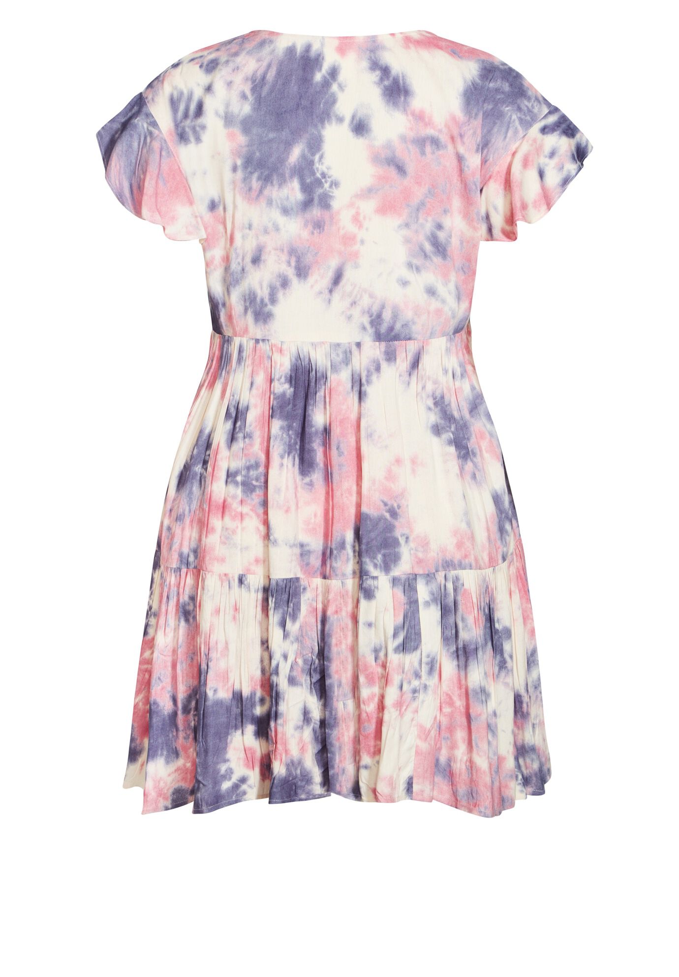 Tier Midi Dress, SERENE TIE DYE, alternate image number 3