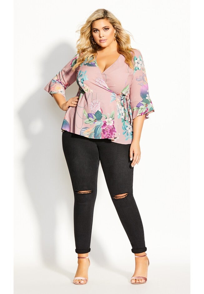 Heartwine Floral Top - rose, BLACK, on-hover image number null