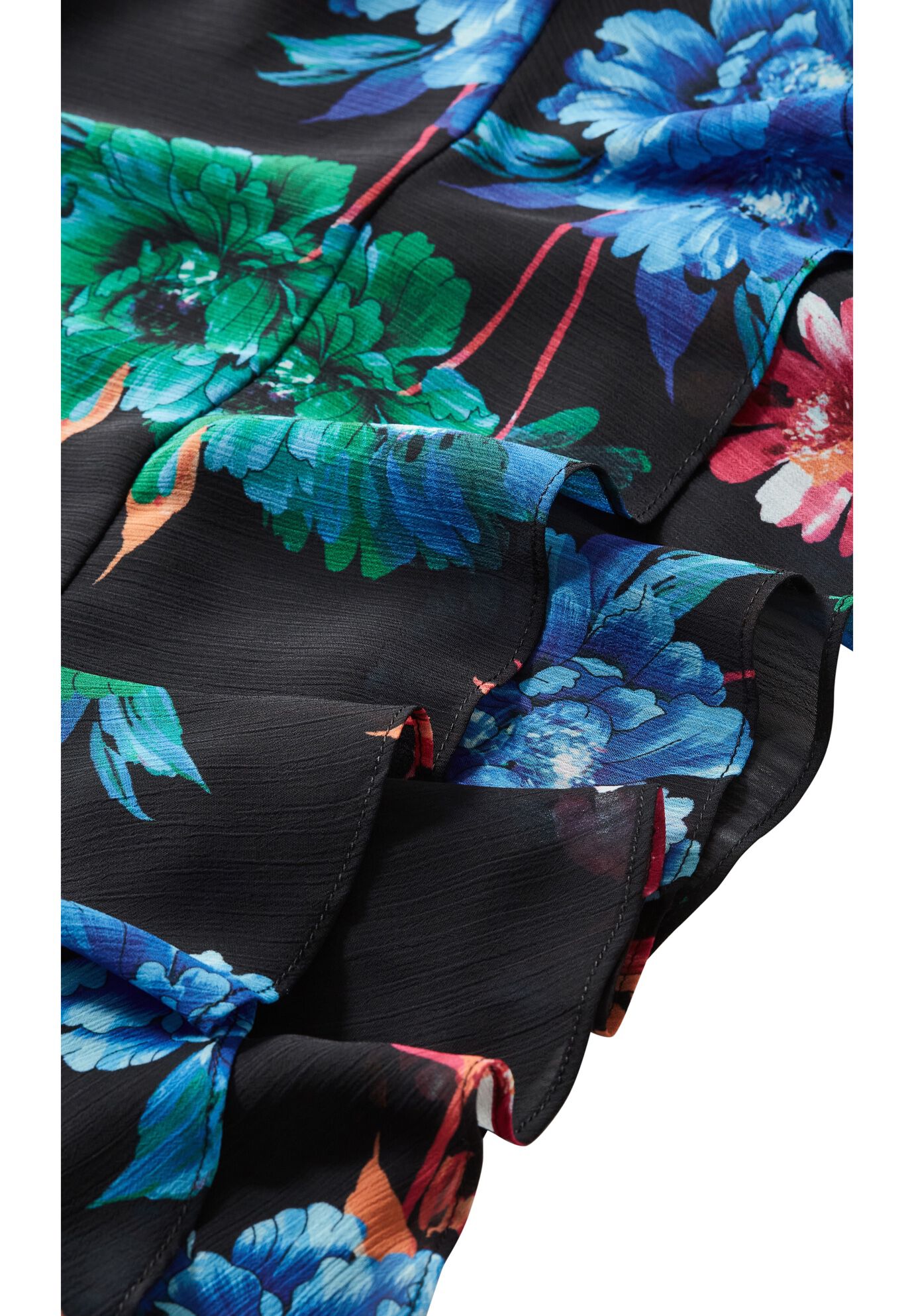 Blakely Print Dress - black, BLACK, alternate image number 5