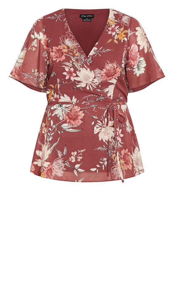 Tori Print Top - roseberry, PURPLE, alternate image number null