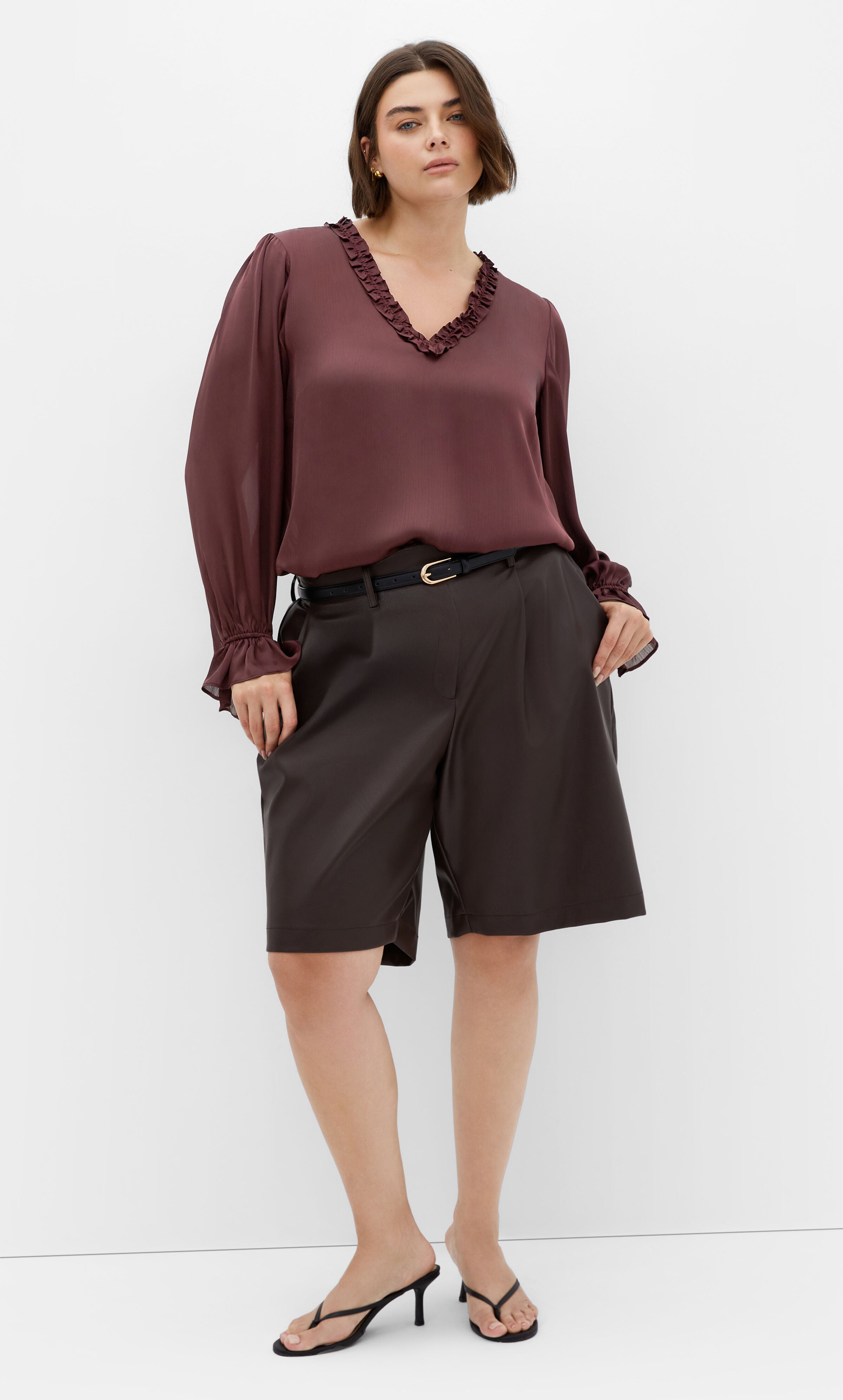 Maia Top - spiced plum, PURPLE, alternate image number 2