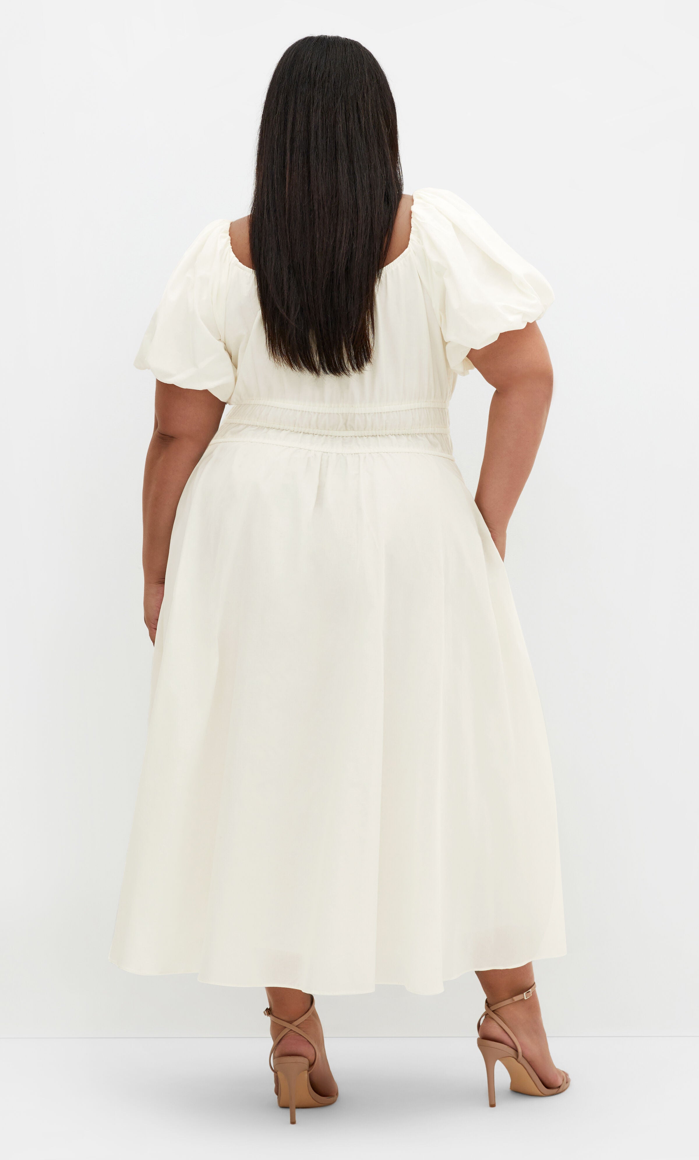 Lillian Midi Dress - butter, CREAM, alternate image number 2