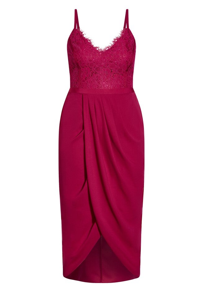 Lace Touch Dress - rosebud, PINK, alternate image number 2