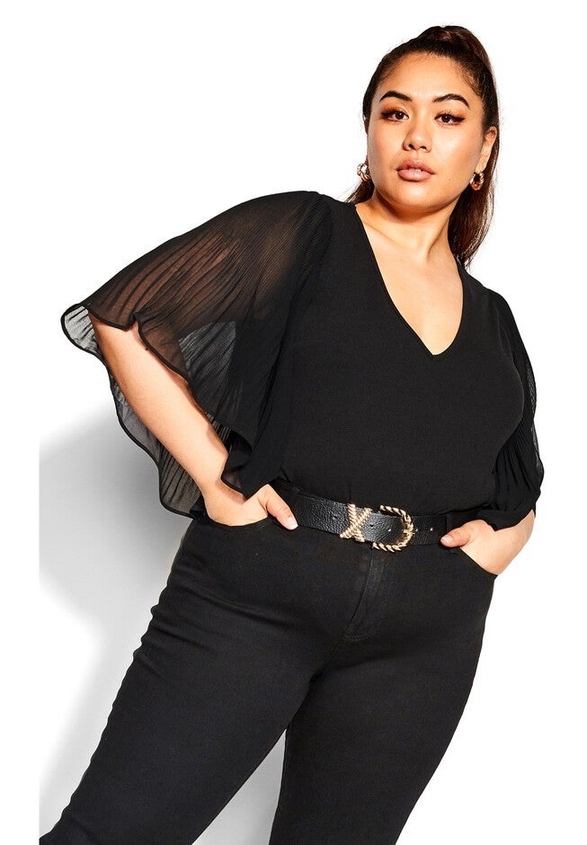 Eliana Top - black, BLACK, on-hover image number 1