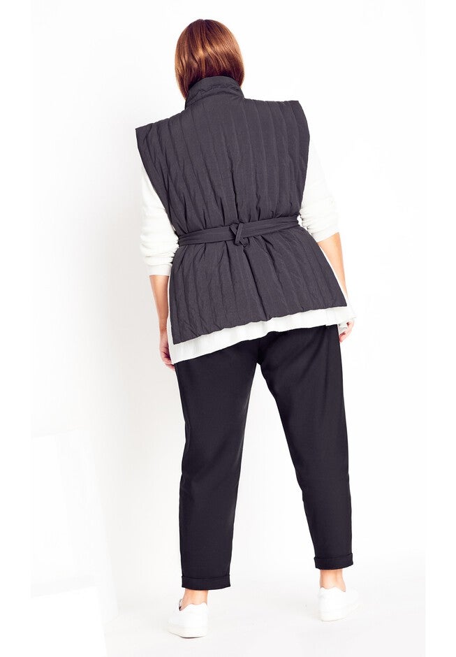 Sleek Tie Vest - steel, GREY, alternate image number 2